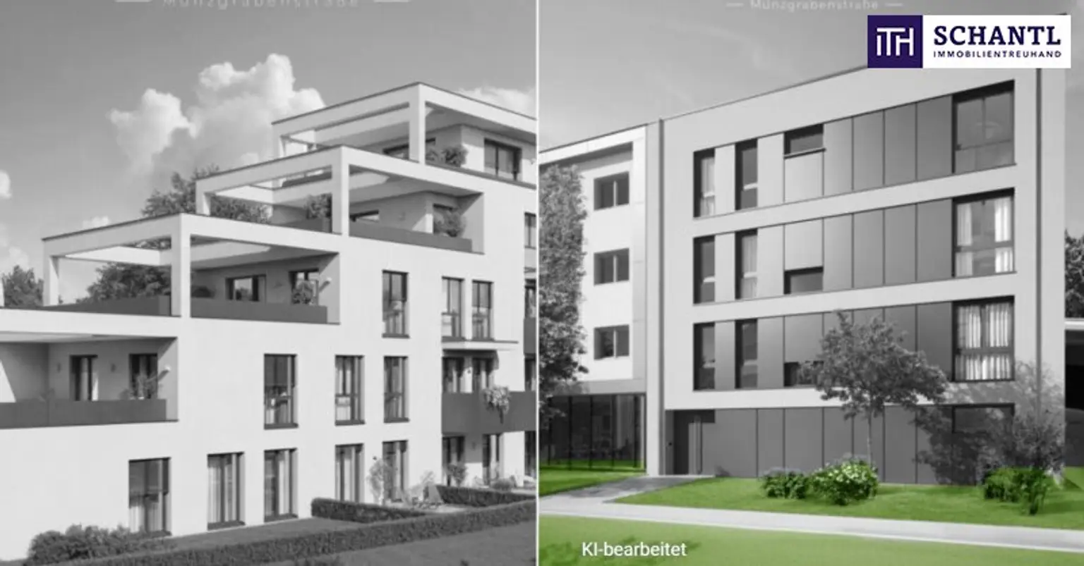 Wohnen über den Dächern von Graz mit gigantischer Außenfläche in einem schönen Grazer Stadtteil - provisionsfrei!