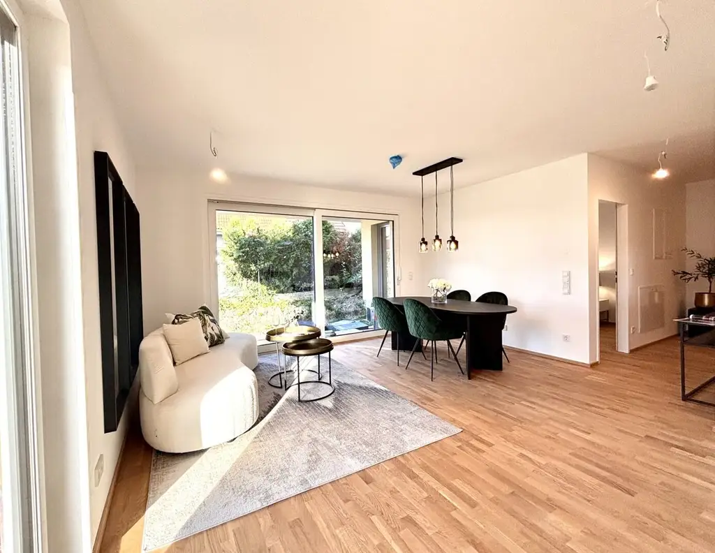 PROVISIONSFREI! Harmonisch konzipierte 4-Zimmer-Gartenwohnung | Auf einer Ebene | 2 Bäder