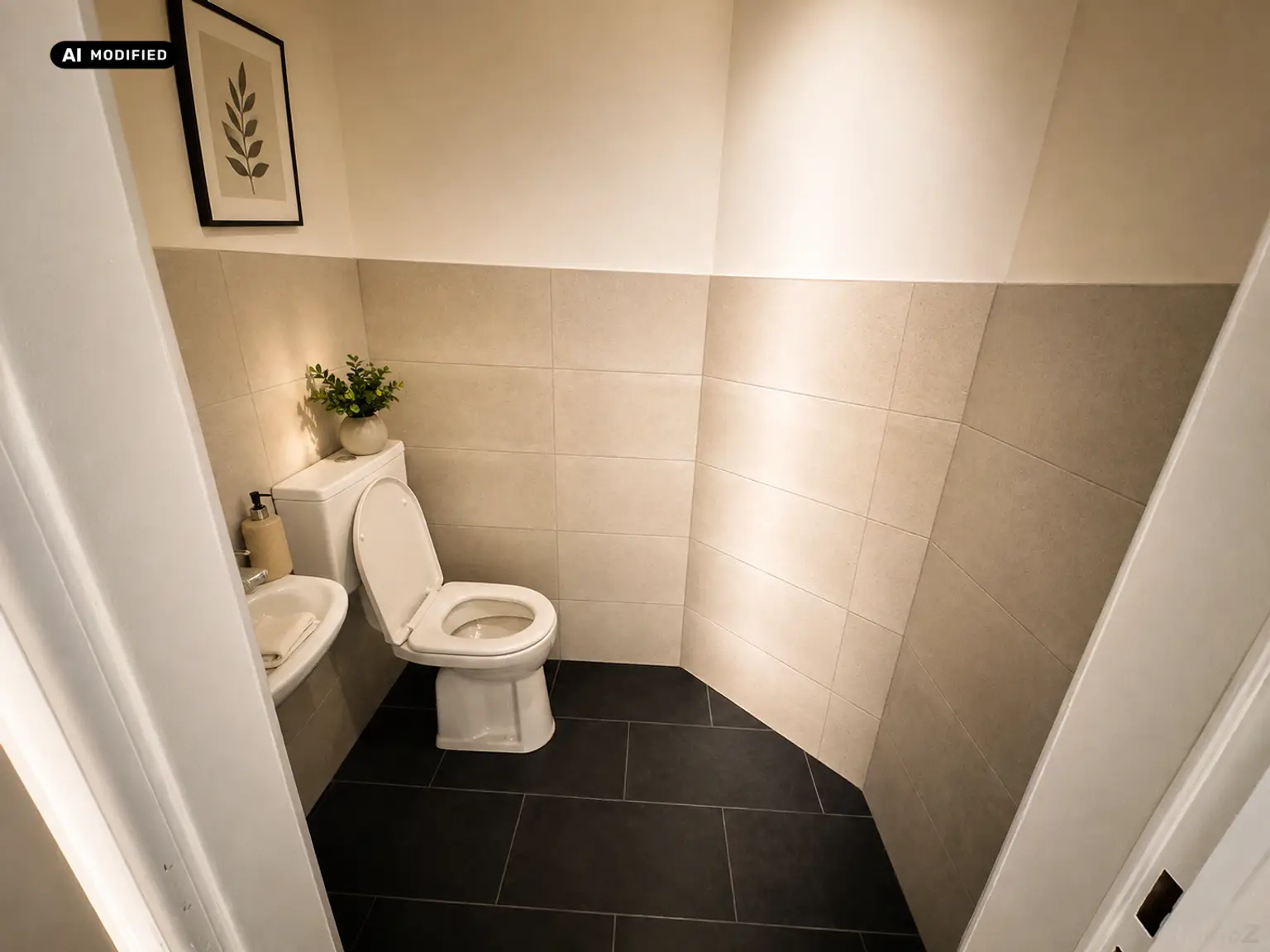 KI-bearbeitet – separates WC