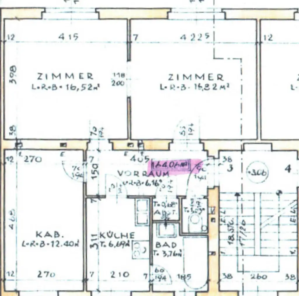Grundriss (Abstellraum ist nun Teil des Badezimmers)