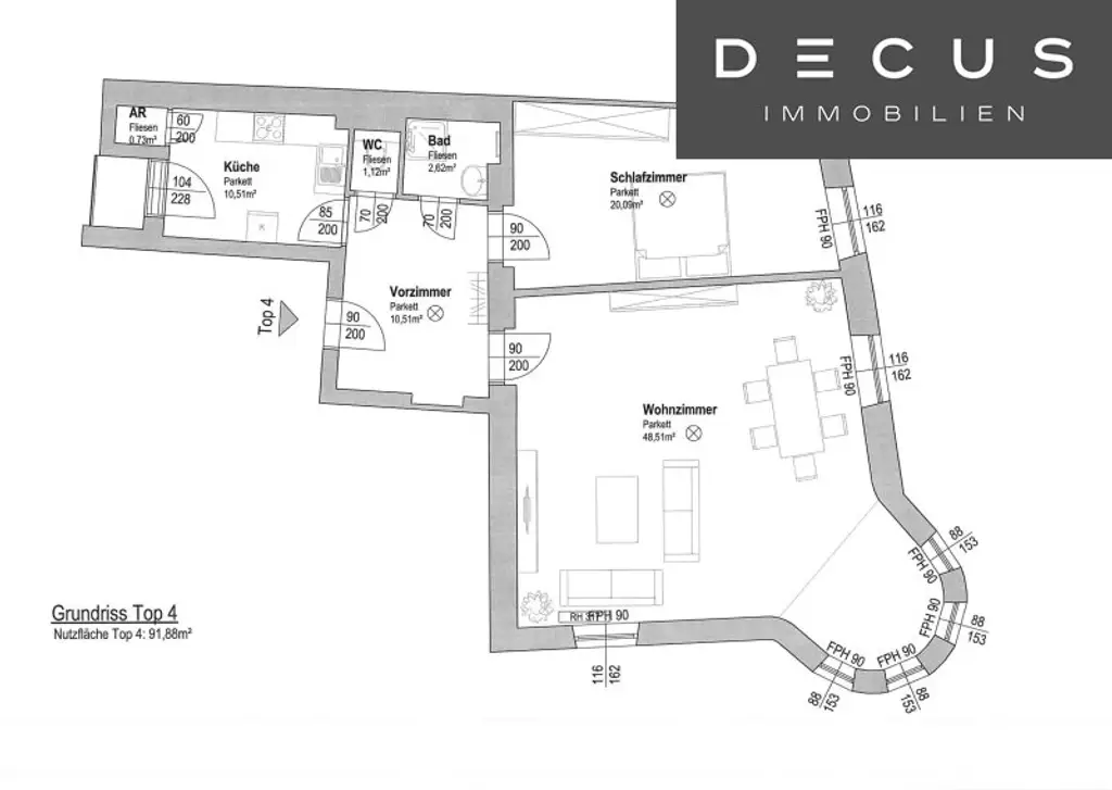 HOCHWERTIGE INNENSTADTWOHNUNG MIT TERRASSE | UNBEFRISTET