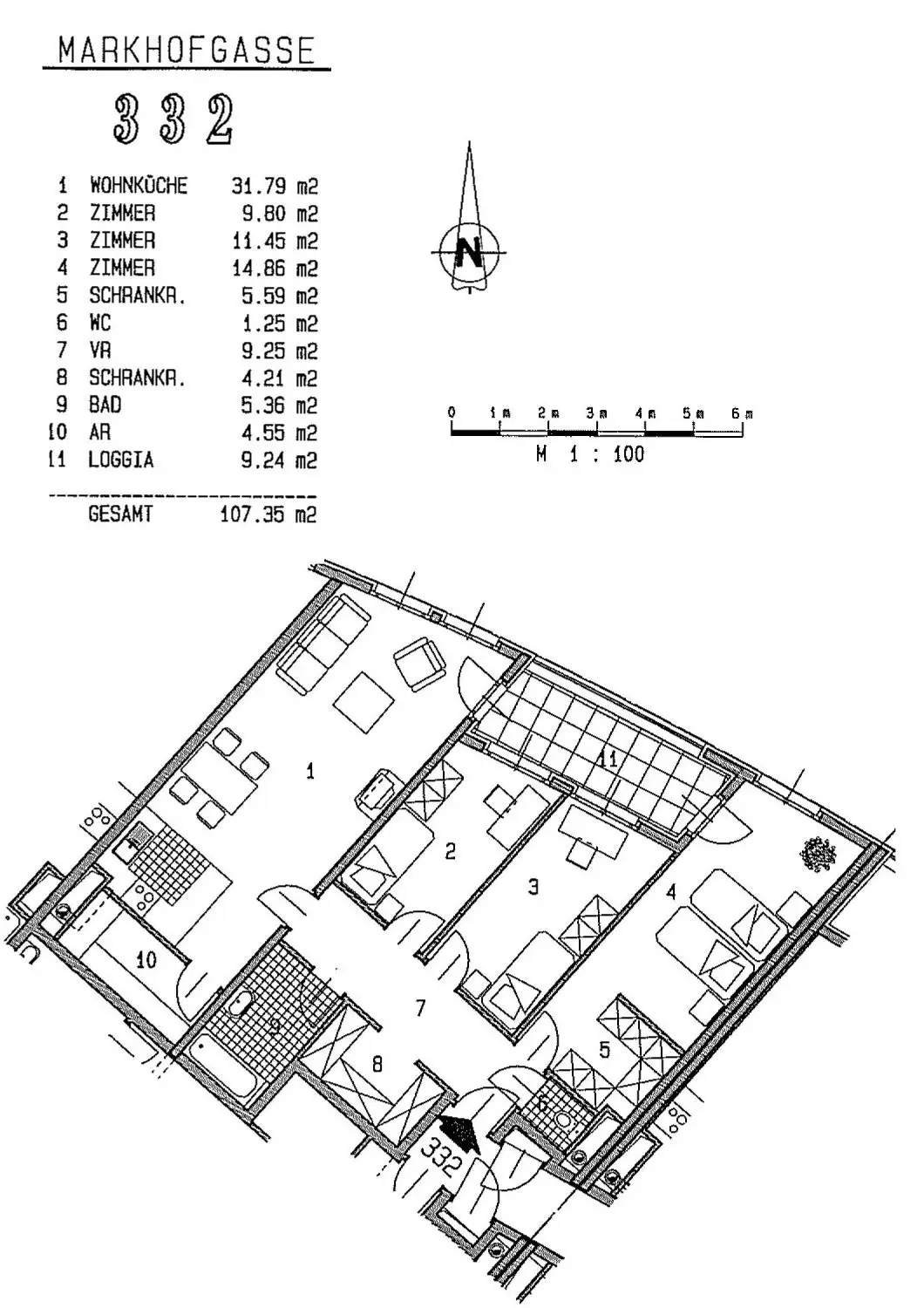 Geförderte 4-Zimmer-Wohnung mit Loggia - 
FINANZIERUNGSBEITRAG