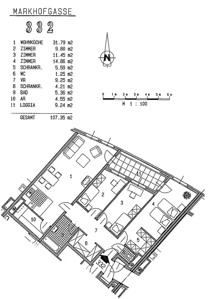 Geförderte 4-Zimmer-Wohnung mit Loggia - 
FINANZIERUNGSBEITRAG