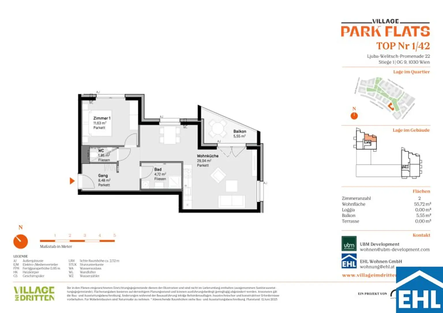 Anlage mit Potenzial: Modernes Wohnen in den PARK FLATS im 3. Bezirk