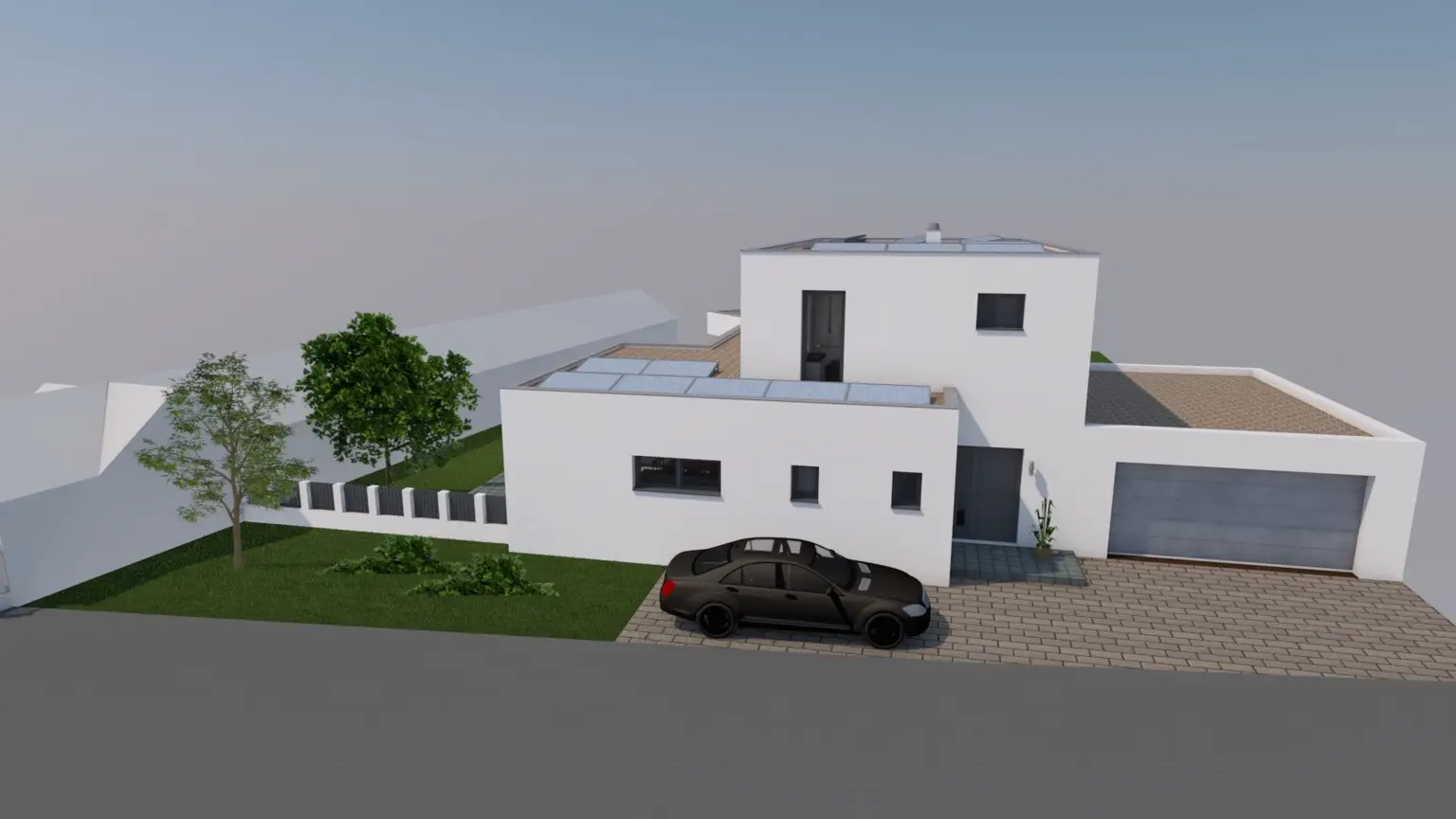 Musterhaus Langenzersdorf  - Eingang - so könnte Ihr Traumhaus aussehen