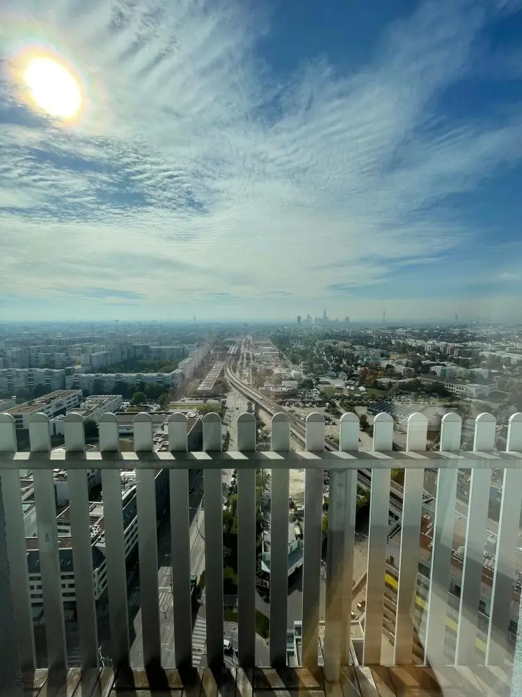 Ausblick Balkon