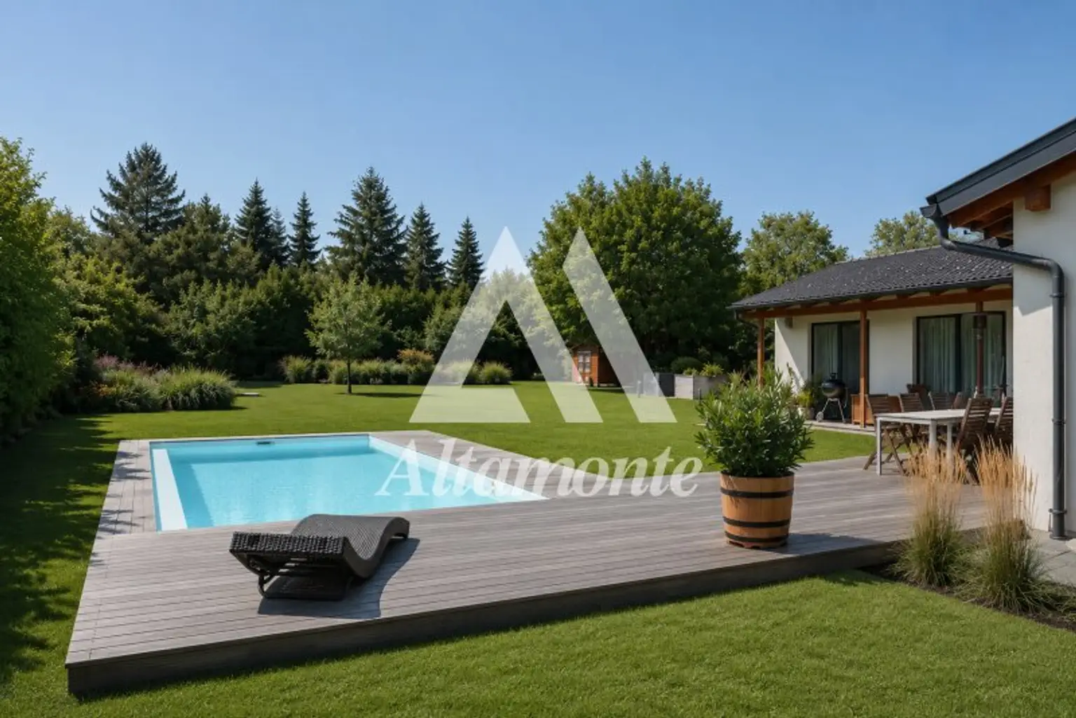 Garten mit Pool