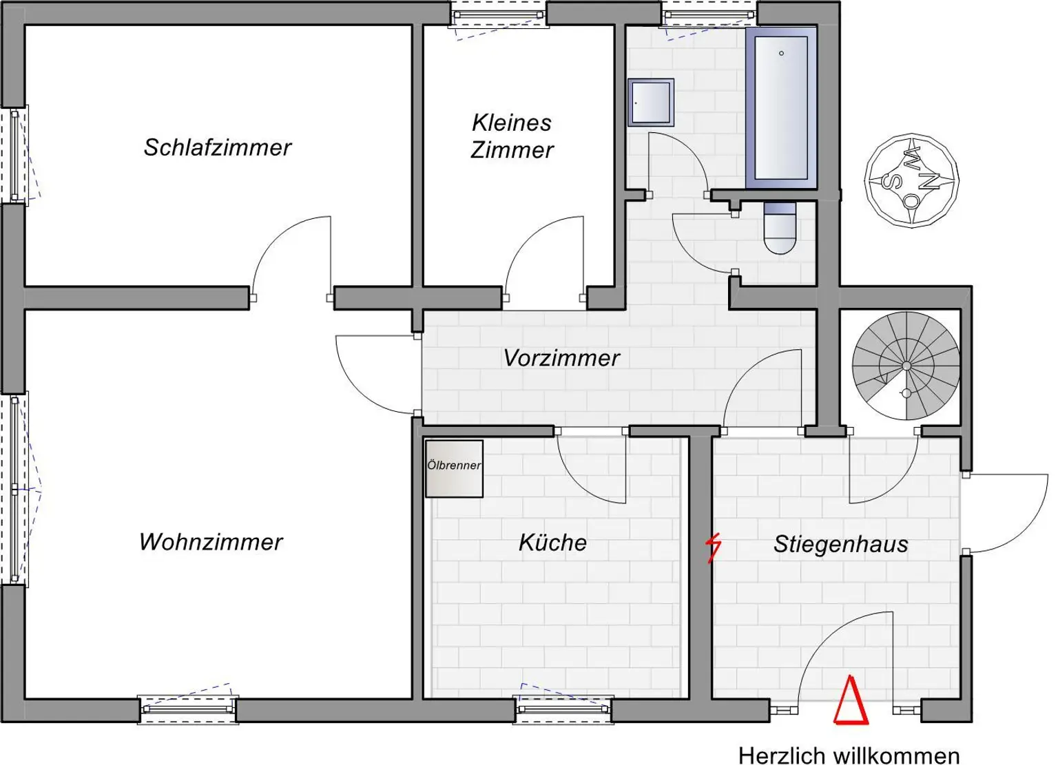 Eine Gartenwohnung mit 3 Zimmer zur Miete zwischen Scharnstein und Grünau.