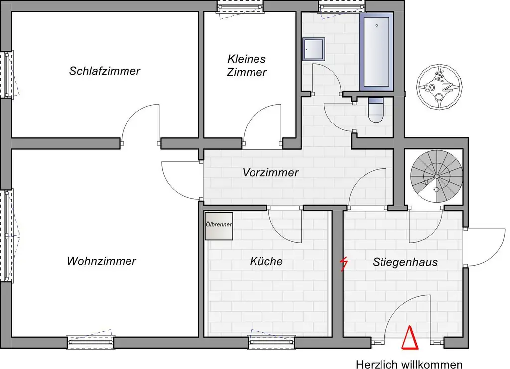Eine Gartenwohnung mit 3 Zimmer zur Miete zwischen Scharnstein und Grünau.