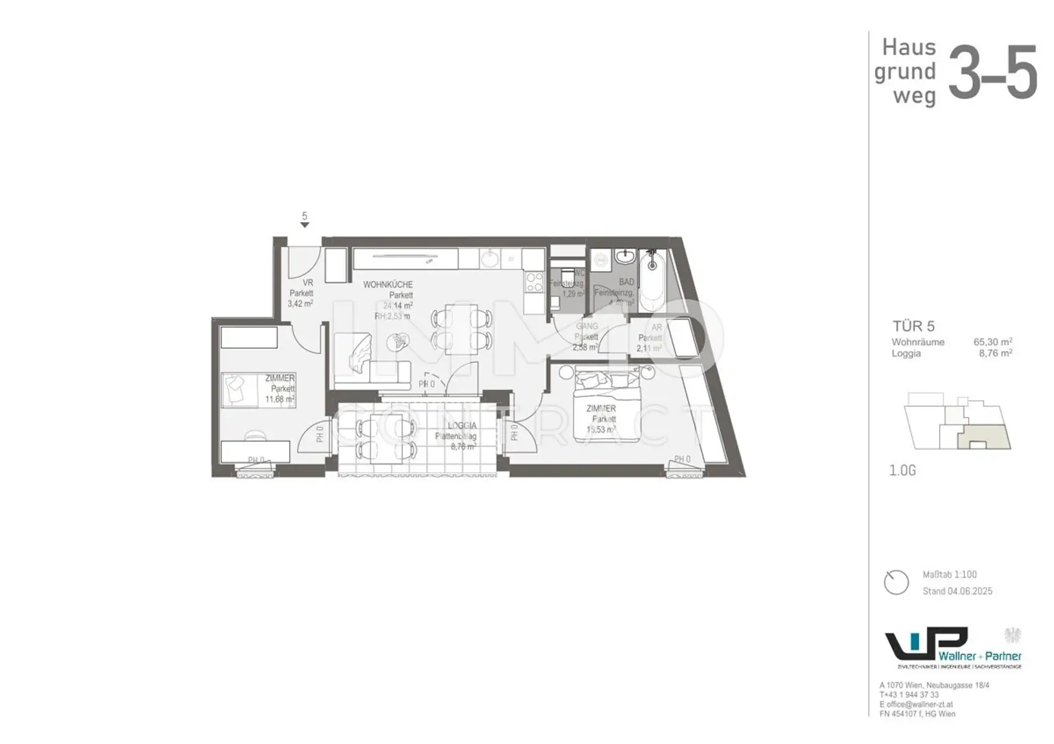 3-Zimmer-Neubau mit Balkon/Terrasse – Wohnen im Erstbezug