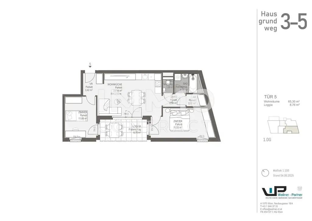 3-Zimmer-Neubau mit Balkon/Terrasse – Wohnen im Erstbezug