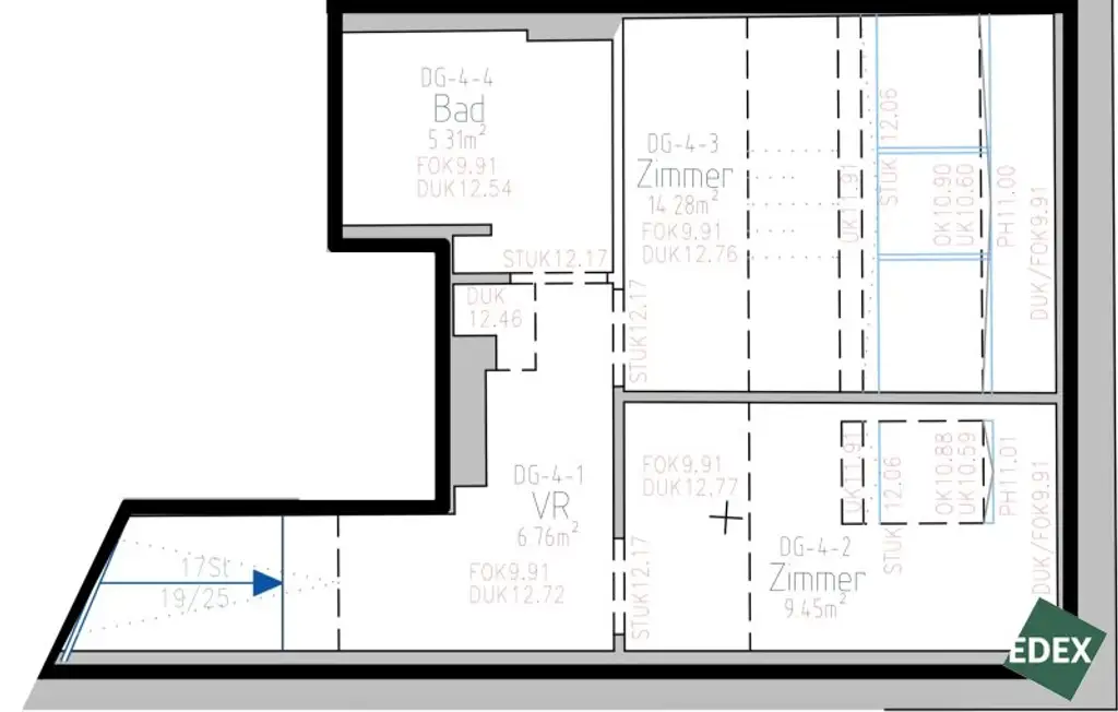 Klimatisierte 3-Zimmer-Maisonette mit Terrasse