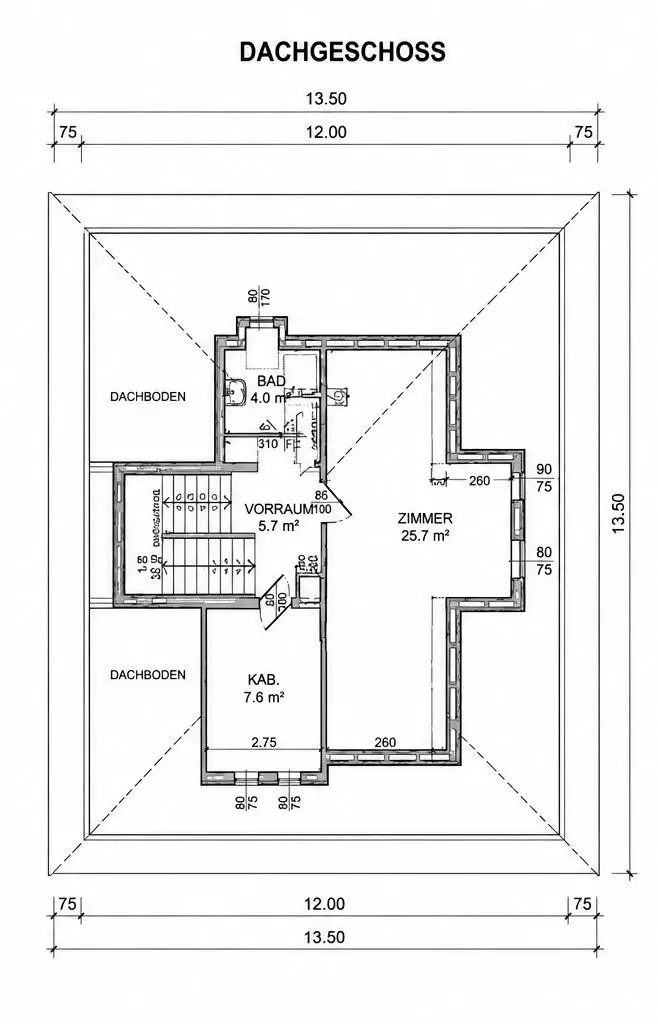Plan Dachgeschoß