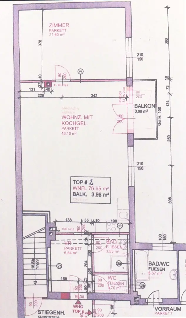 NÄHE LEOPOLDAUER PLATZ – NEU RENOVIERTES 2-ZIMMER APARTMENT MIT BALKON