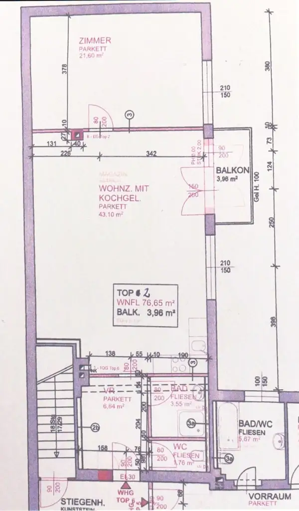 NÄHE LEOPOLDAUER PLATZ – NEU RENOVIERTES 2-ZIMMER APARTMENT MIT BALKON