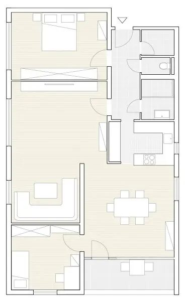 Grünruhelage! Geräumige 4 oder 5 Zimmer-Wohnung mit Loggia & Indoor-Pool