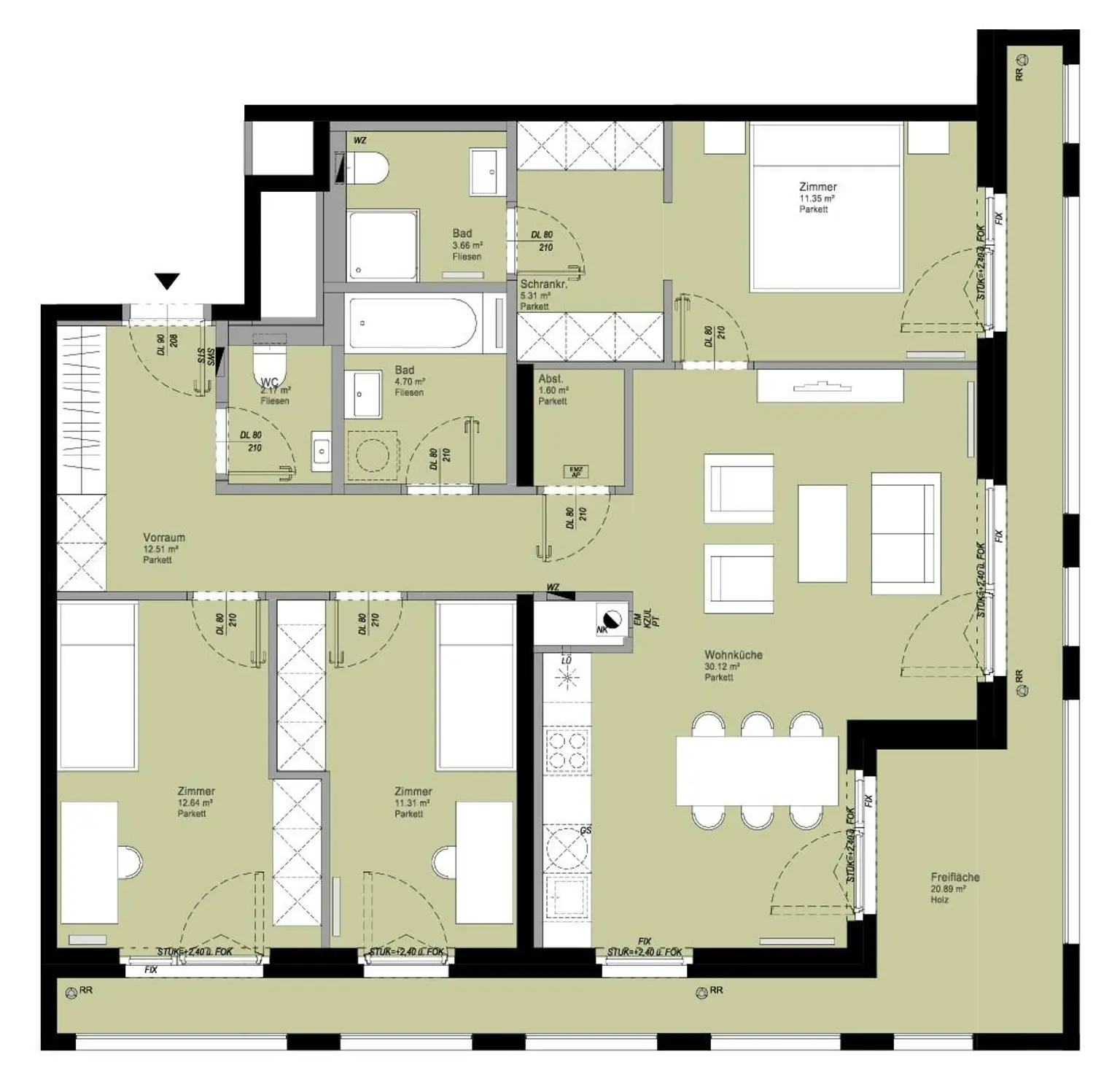 21. Eigentumswohnung 1220 Wien - Grundriss