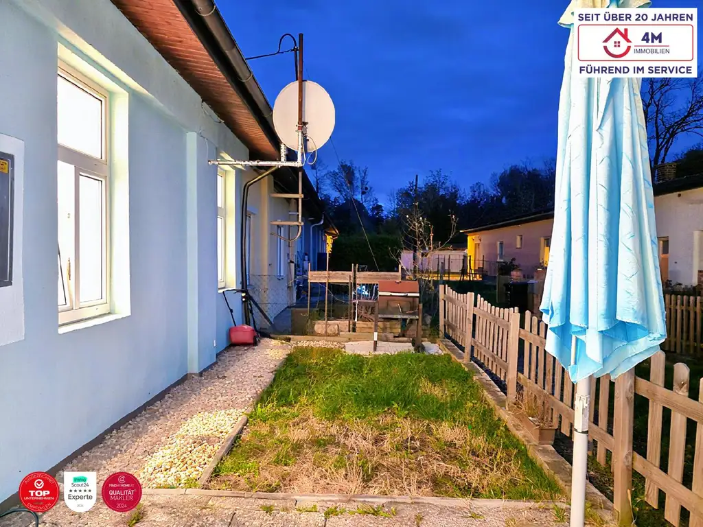 2 Zimmer Wohnung "modernisiert, sehr geringe BK, privater Garten und Abstellplatz"