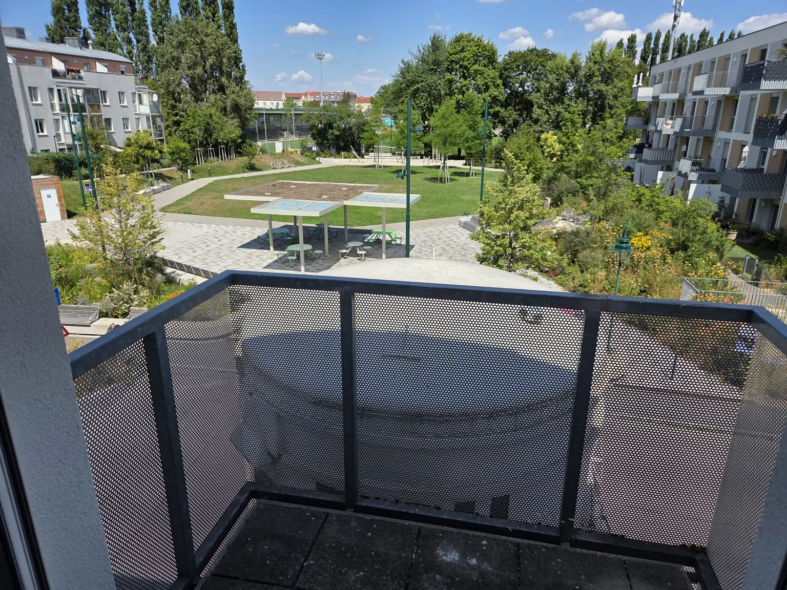 Aussicht vom Balkon