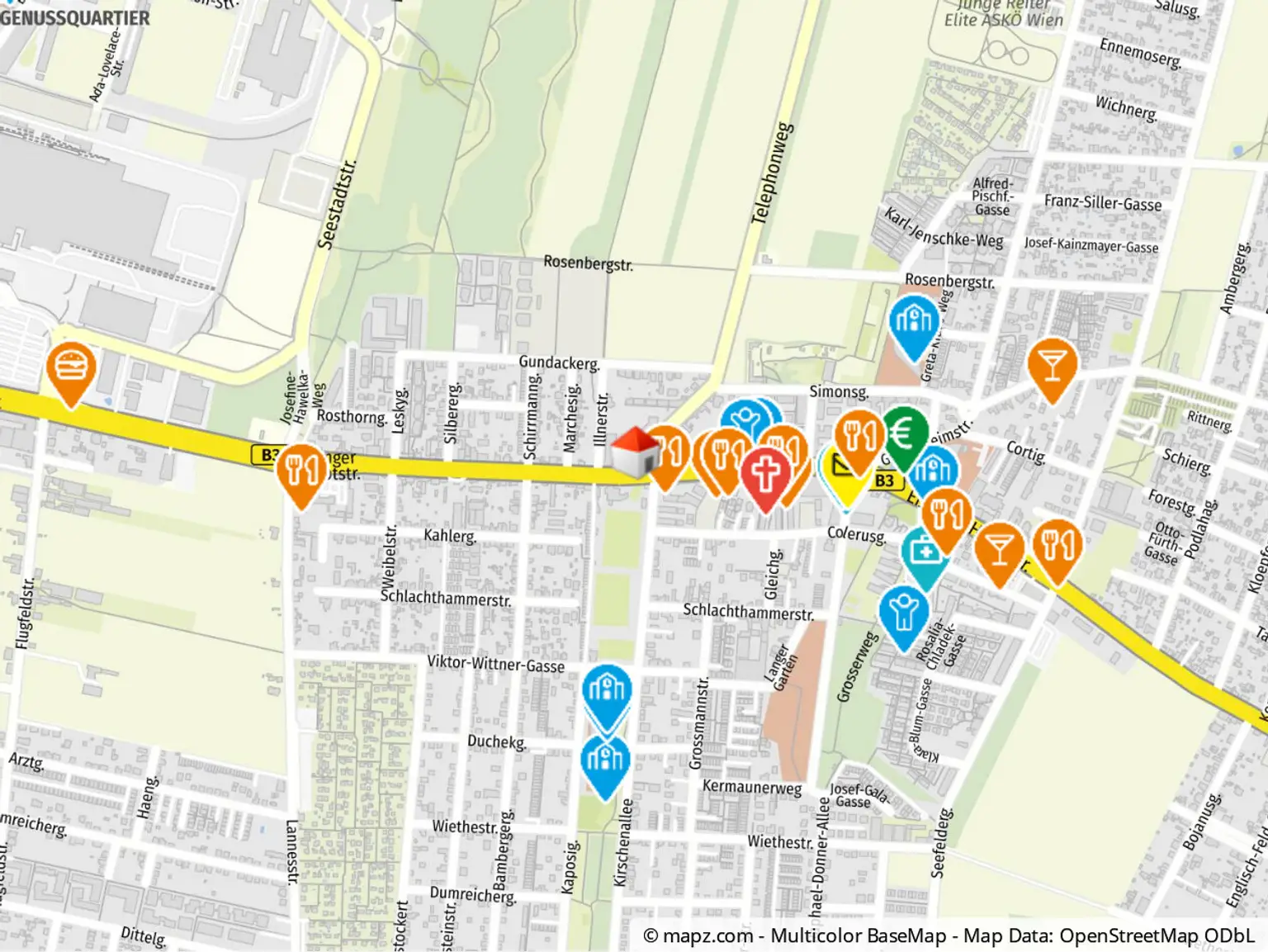 Geolyzer Kartenausschnitt