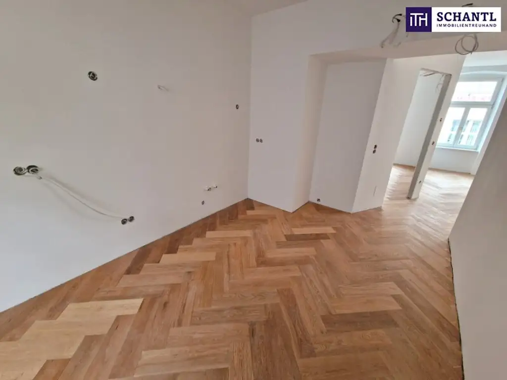 Revitalisiertes Altbaujuwel – alles, was das Herz begehrt! 3-Zimmer-Wohnung mit Klimaanlage, Terrasse, Luftwärmepumpe & edler Ausstattung mit Fischgrätparkett – überzeugen Sie sich selbst