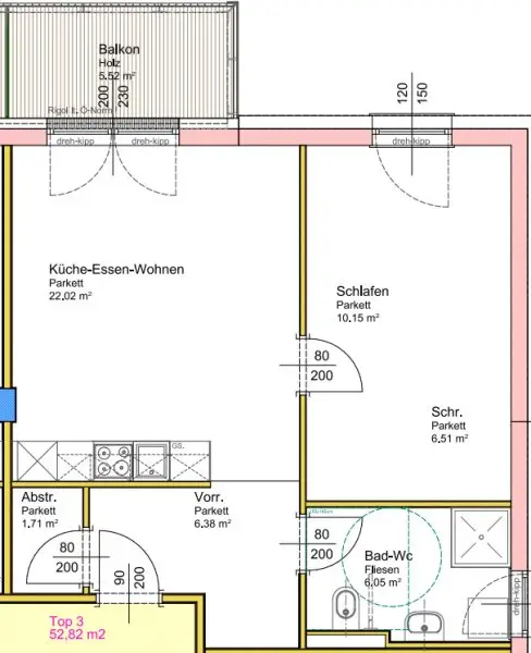 TOP 3 - Wunderschöne 2 Zimmerwohnung mit Balkon und eigenem Tiefgaragenplatz - NEUBAU - PROVISIONSFREI