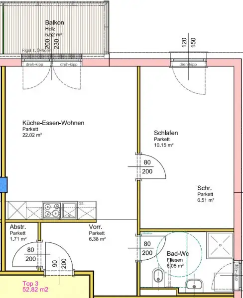 TOP 3 - Wunderschöne 2 Zimmerwohnung mit Balkon und eigenem Tiefgaragenplatz - NEUBAU - PROVISIONSFREI