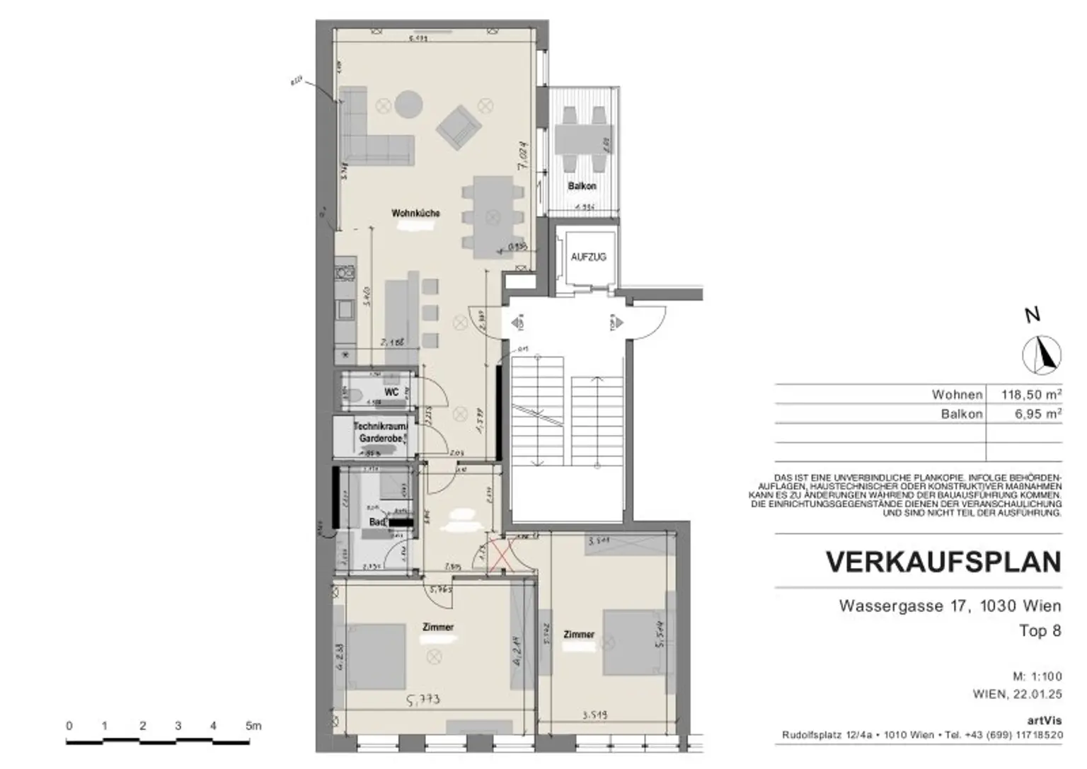 Exklusive Dachgeschosswohnung mit Grün-Blick in Top-Lage - Luxusausstattung