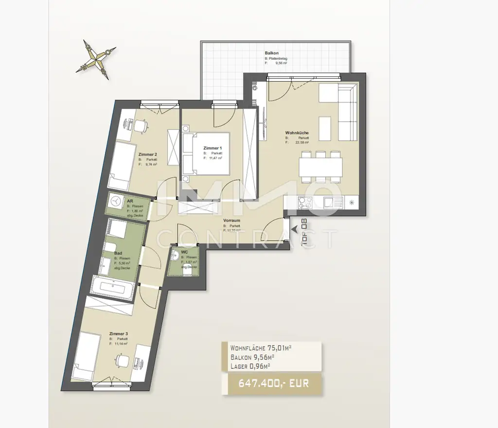Grundriss Brienne Top 8
