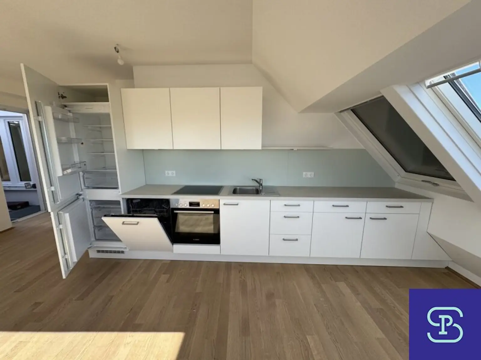 Provisionsfreier 104m² DG-Erstbezug mit Loggia und Einbauküche am Donaukanal - 1200 Wien
