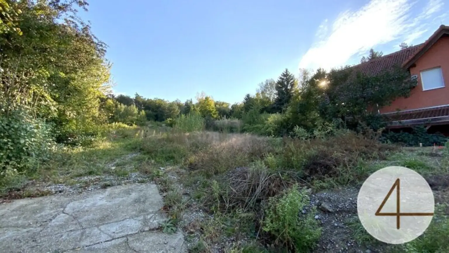 1953m² Grundstücksfläche - direkt am Bisamberg - Stadtvilla mit parkartigen Garten - privat Zugang zum Wald - Grünblick - Ruhelage