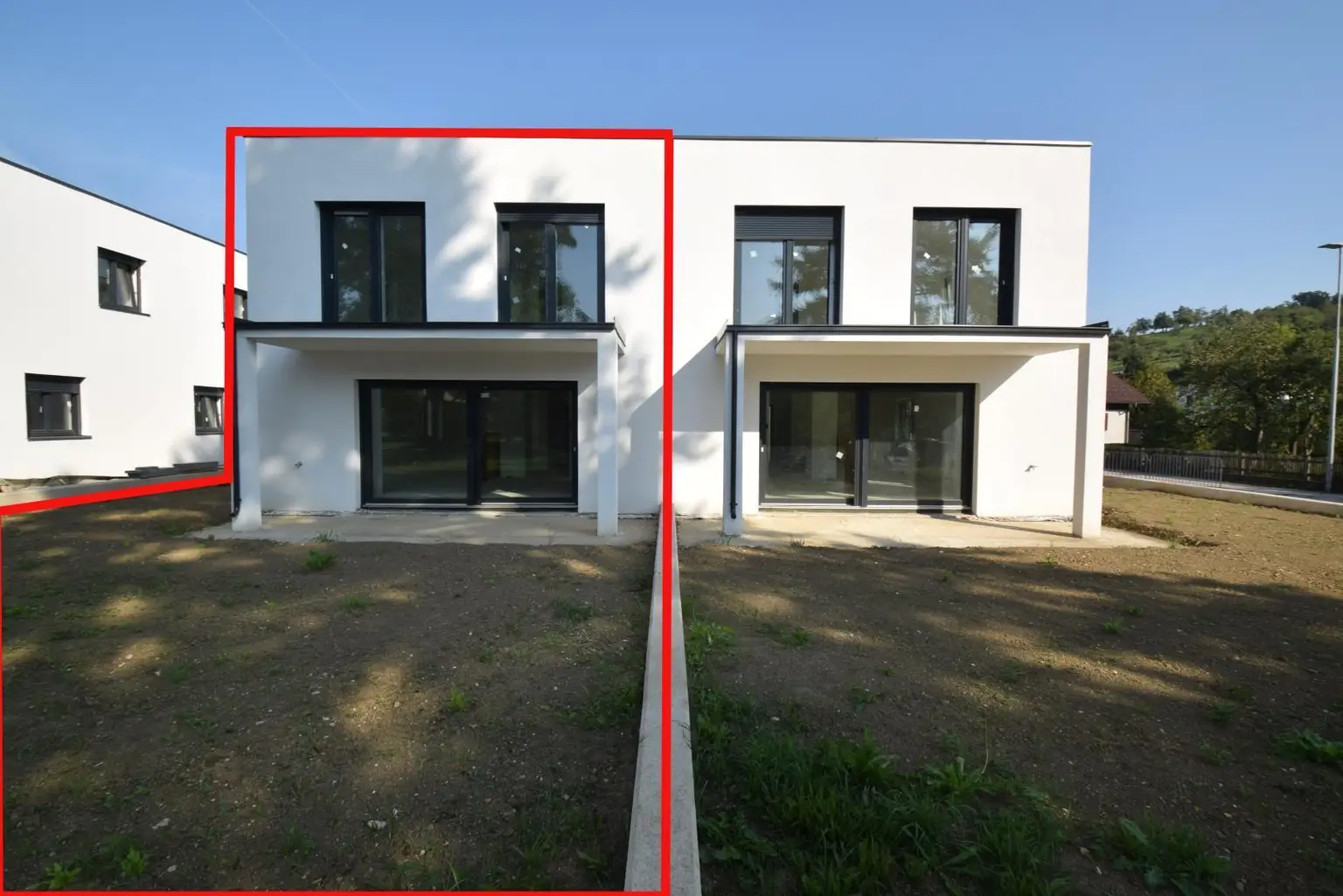 Top 1 und Top 2 - Gartenansicht