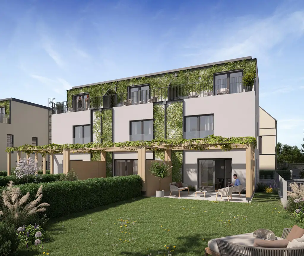 Quality Living! NEUBAUPROJEKT in 2344 Maria Enzersdorf!  Wunderschönes Eckreihenhaus mit Parkblick!