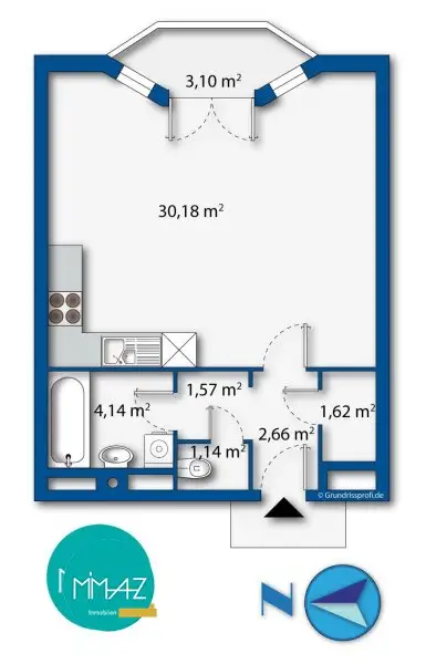 LOGGIA-LIVING! Mehr Wohnkomfort auf kompaktem Raum! 41m² Wohnglück mit Schrankraum & sonnigem Extra! Ab sofort beziehbar!