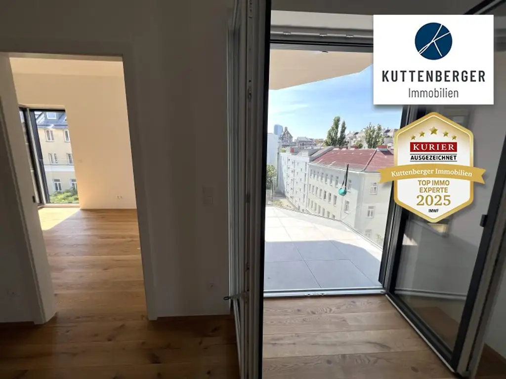 *Superprojekt: ''Über den Baumwipfeln" TOP 49 MIT ZWEI TRAUMHAFTEN WEST-LOGGIEN