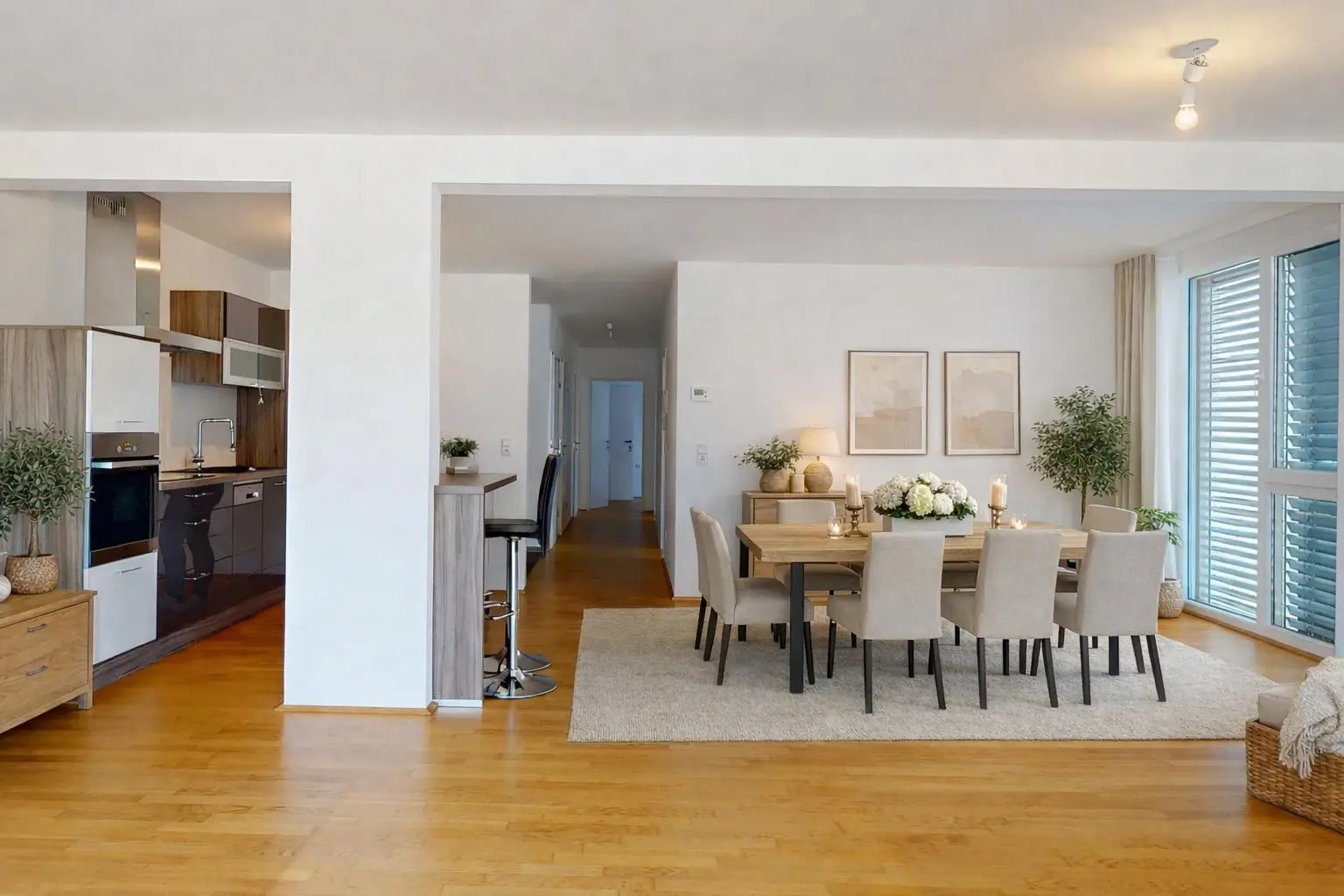 Wohnung - Essbereich Visualisierung