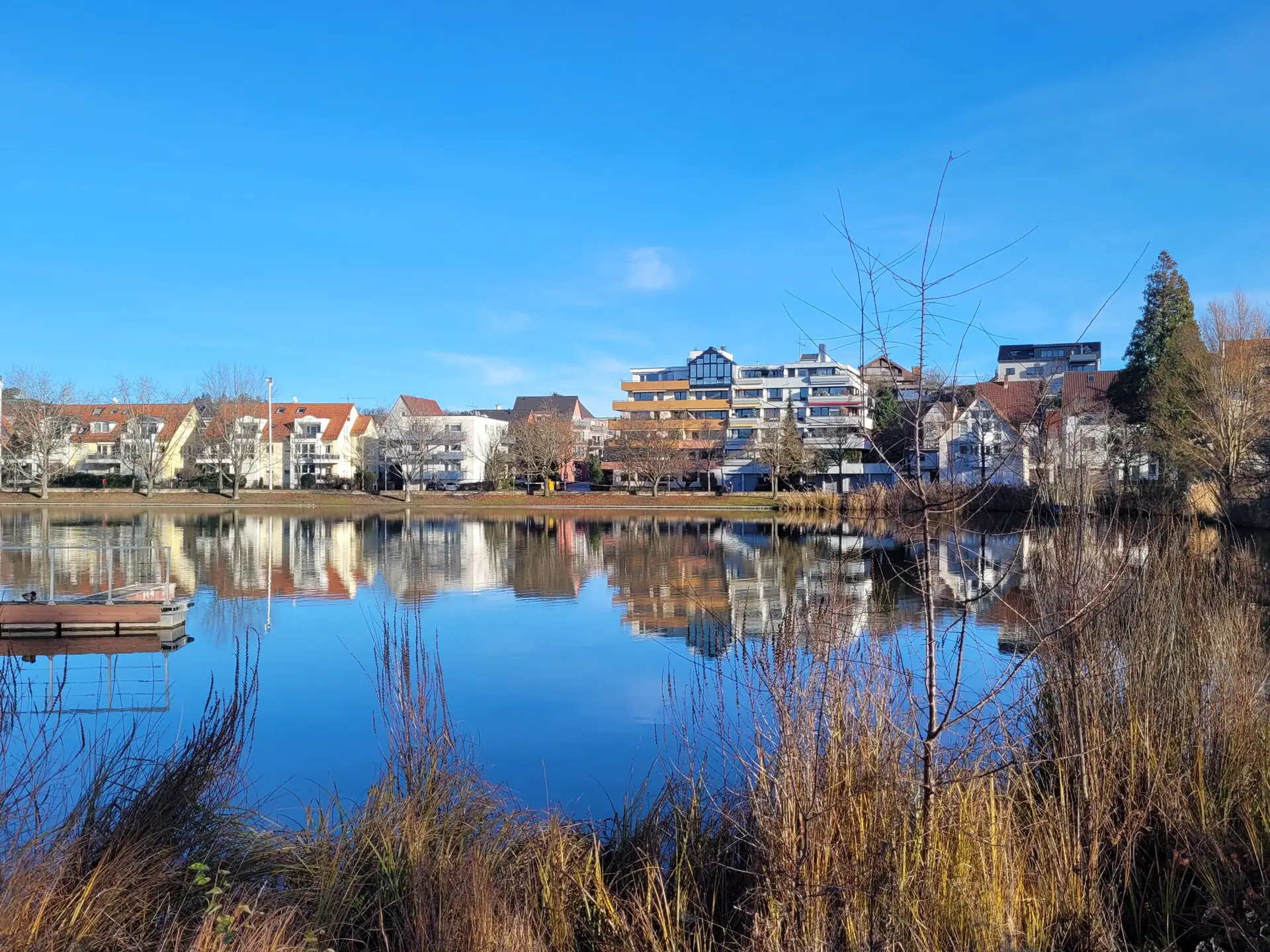 Blick Richtung See und Haus 1