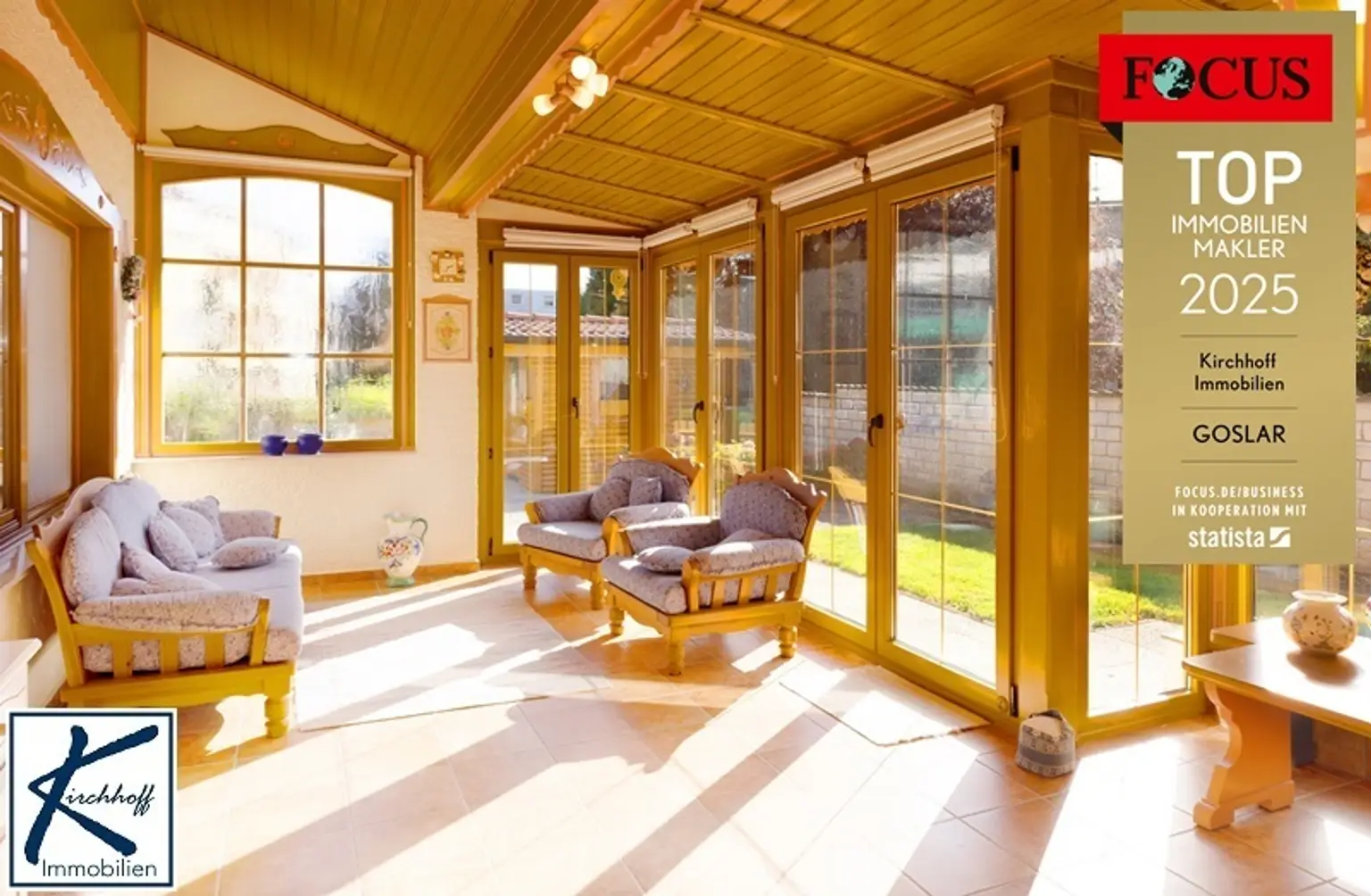 Terrasse mit Glasschiebeelementen