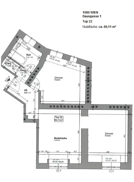 Helle 3-Zimmer-Wohnung  mit tollem Ausblick im 8. Bezirk!