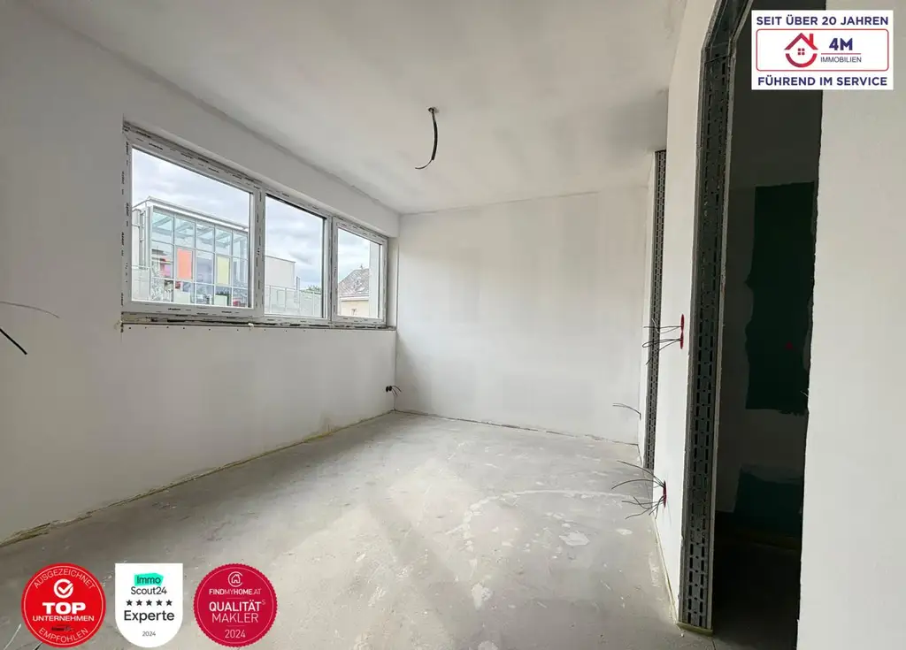 **AIRBNB & KURZZEITVERMIETUNG** Attraktive 2-Zimmer-Wohnung mit Balkon – 51,48 m² + 2,15 m² Balkon | 3. Obergeschoss (Neubau) | Erstbezug