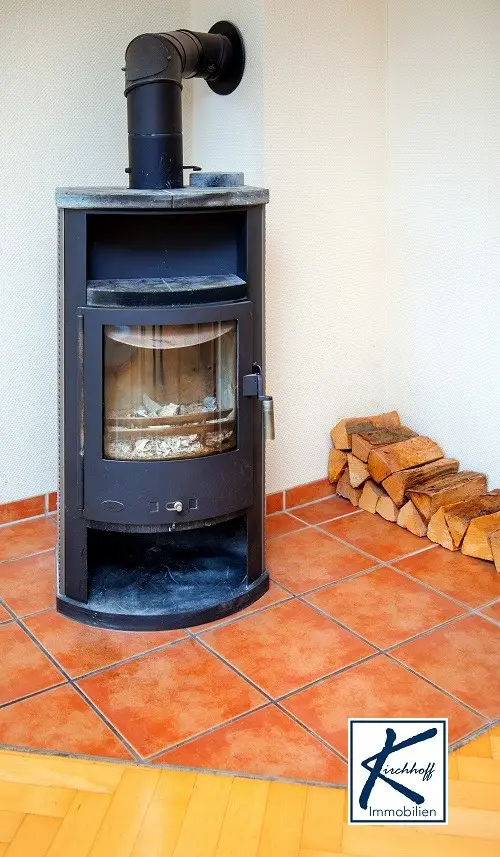 Kaminofen im Wohnzimmer