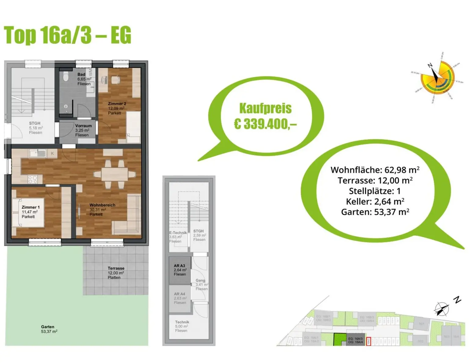Moderne Wohnungen in zentraler Lage, Altgasse St. Andrä Wördern