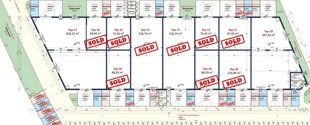 SOFORTBEZUG! Betriebs-/Produktions- oder Lagerhalle mit ca. 329 m² Fläche in Buchkirchen bei Wels zu verkaufen (Top 17)