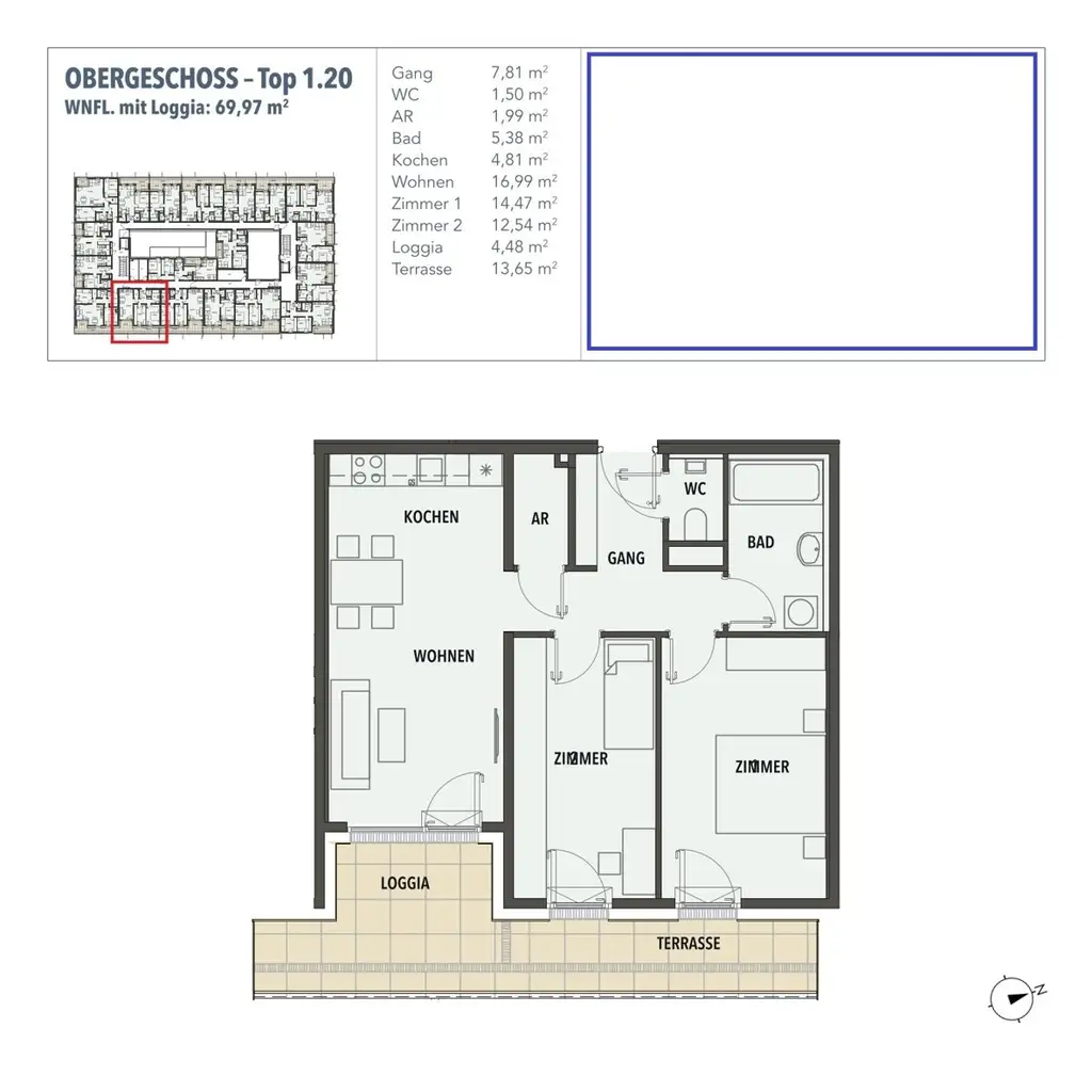 EDI N° 7 -  3 Zimmer Traum mit großzügiger  Terrasse