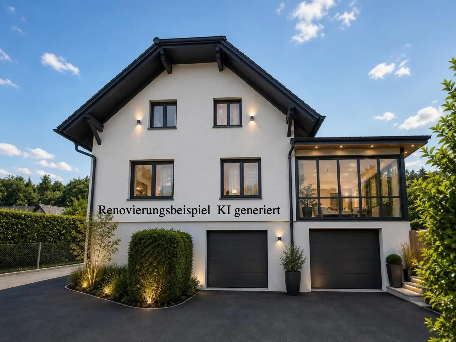 Ansicht Garagen_KI generiert