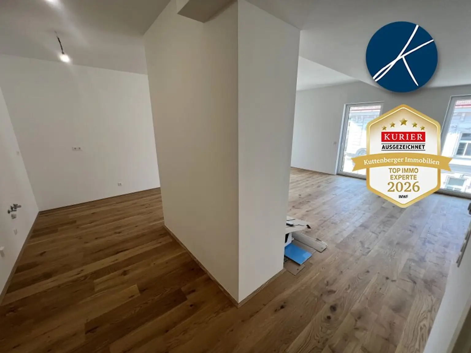 Wohn- und Küchenbereich kreisförmig begehbar