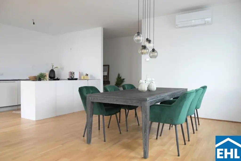 Skyline-Feeling im 34. Stock des Q-Tower mit Südost-Ausrichtung