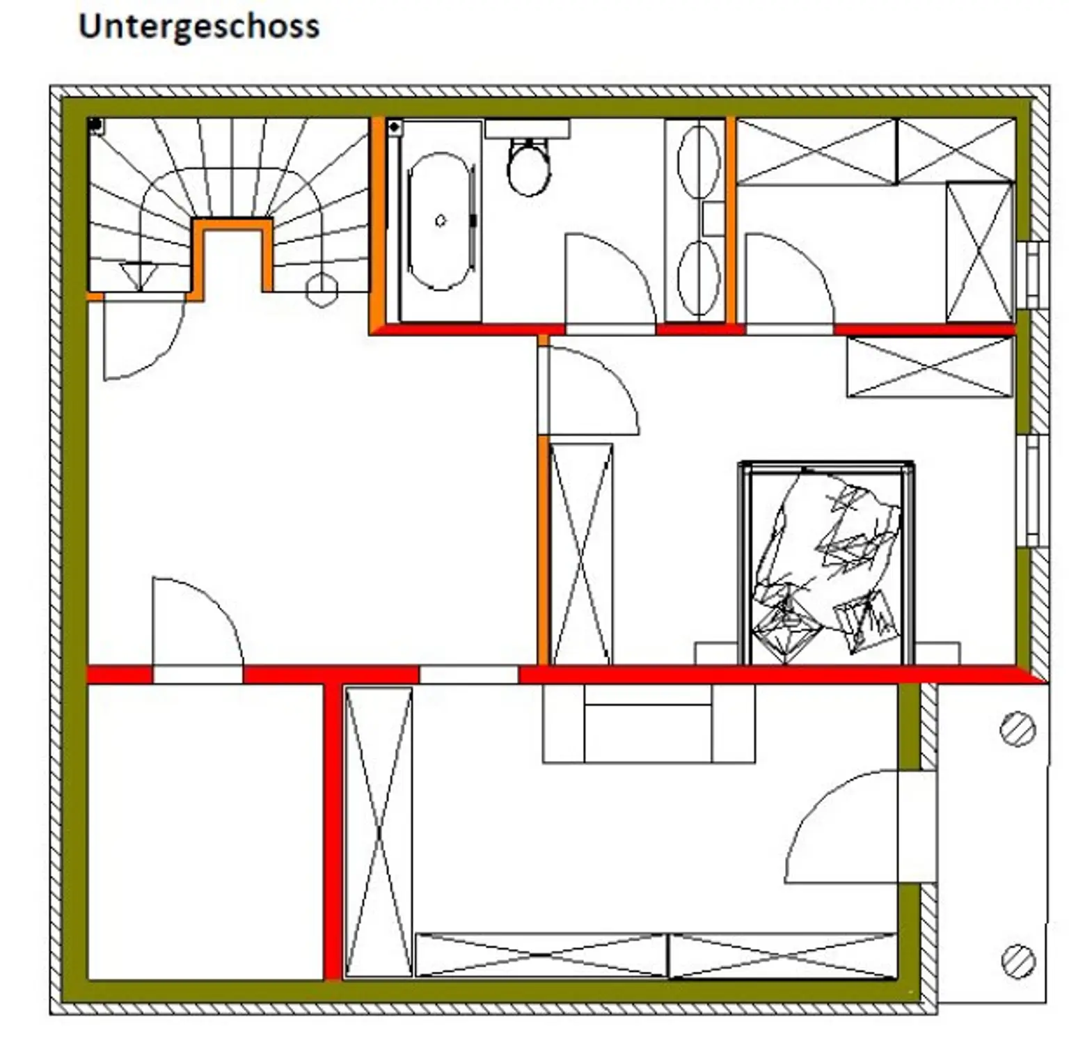 3 Wohnebenen - Kleingartenhaus mit Terrasse und Pool