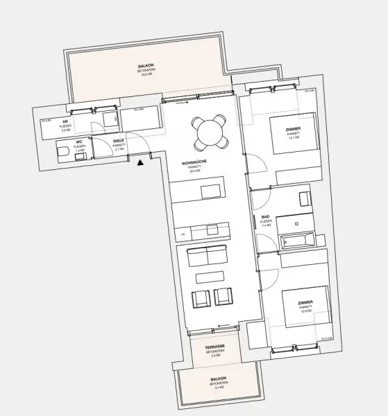 ++MOLLARD 50++ stilvolle 3-Zimmer-Wohnung mitten im Herzen der Stadt (1/29)