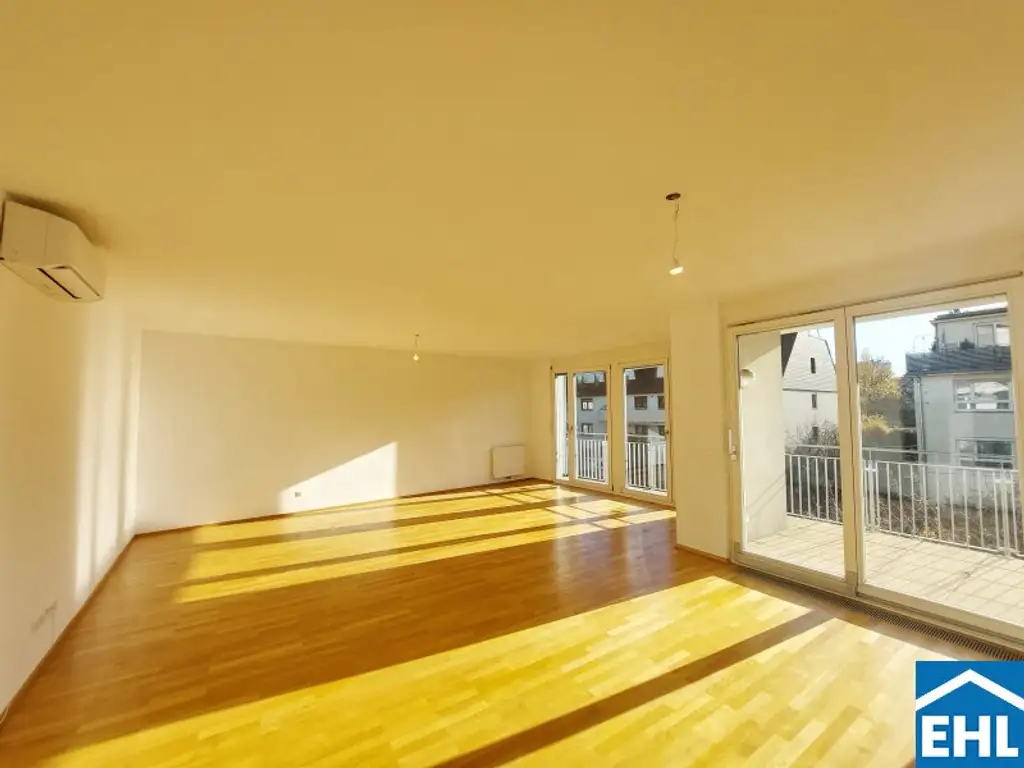 Großzügige 4 Zimmerwohnung mit Freiflächen am Kaasgraben